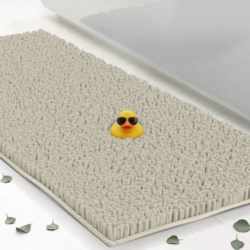 Miniatura 26 de ITSOFT Alfombra de Felpa para Baño 59x21 pulgadas, Tapetes de Baño Absorbentes Lavables a Máquina Antideslizantes, de Secado Rápido, Alfombras