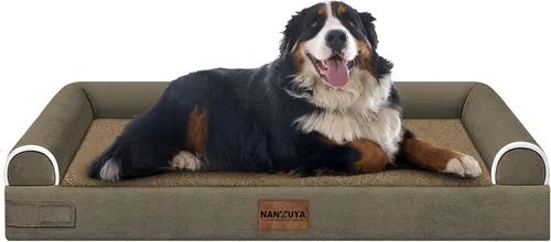 Miniatura 131 de Cama ortopédica lavable para perros medianos y grandes: cama con cojines de apoyo para perros medianos y grandes, cama impermeable de espuma tipo