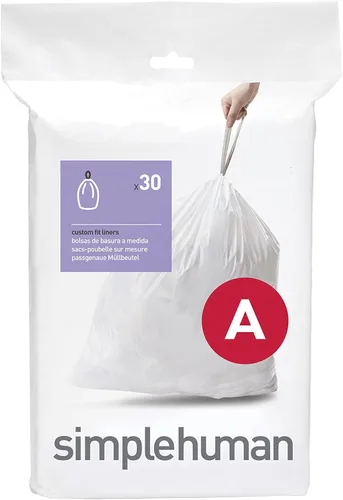 Miniatura 51 de simplehuman Forro para bote de basura de ajuste personalizado, 45 litros/12 galones, 20 unidades (paquete de 2)