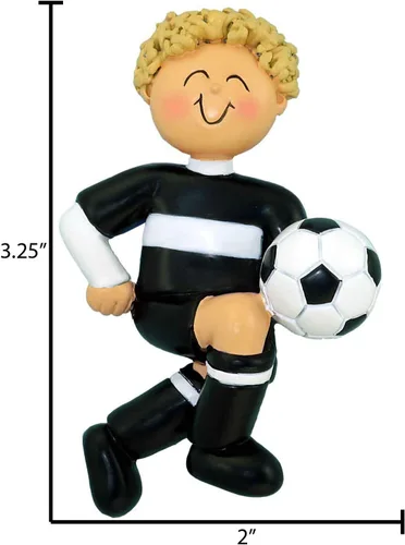 Miniatura 3 de Adornos de fútbol 3D para niño para árbol de Navidad, adorno de fútbol personalizado 2025, adornos de Navidad personalizados para niños, regalos