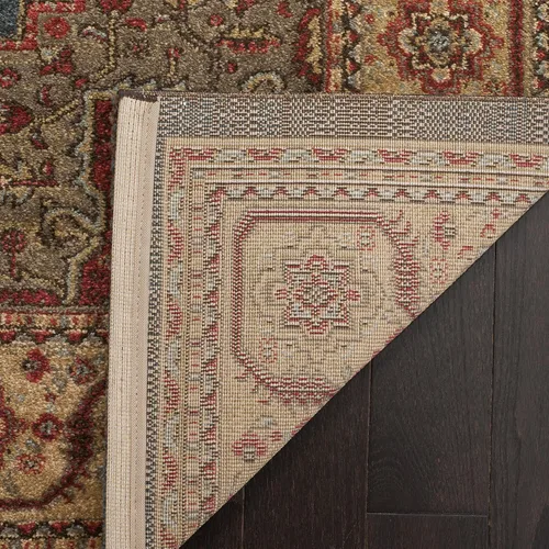 SAFAVIEH Mahal Collection - Alfombra decorativa de 2 pies 2 pulgadas x 4 pies, color azul marino y natural, diseño oriental tradicional, no