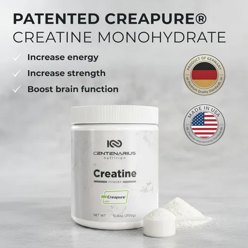 Miniatura 4 de Creapure® creatina monohidrato polvo sin sabor 10.58 oz Suplemento de creatina micronizada para hombres y mujeres, apoya la fuerza, resistencia