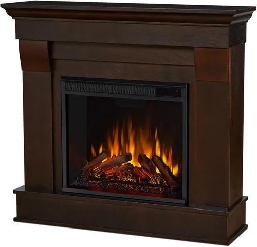 Real Flame Chateau - Chimenea eléctrica de 41 pulgadas con repisa para sala de estar o dormitorio, inserto de chimenea calentador reemplazable,
