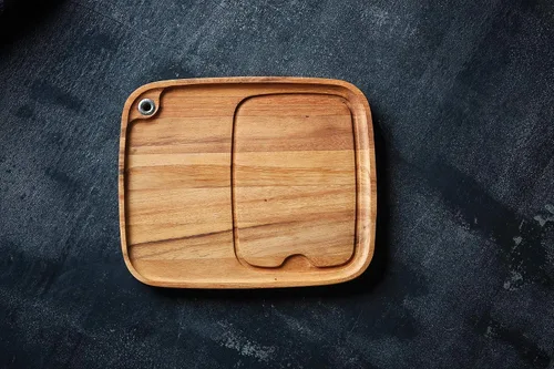 Miniatura 3 de Ironwood Gourmet Fort Worth Plato para Bistec con Canal para Jugos, Madera de Acacia, Juego de 4