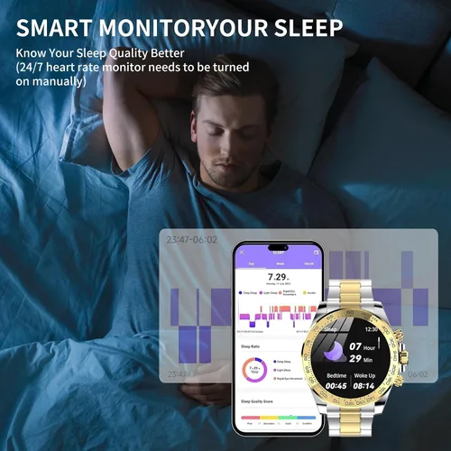Miniatura 4 de J-CD Reloj inteligente para mujer, pantalla grande de 1.85 pulgadas, compatible con modo de voz / Bluetooth/Deportes / Rastreador de actividad