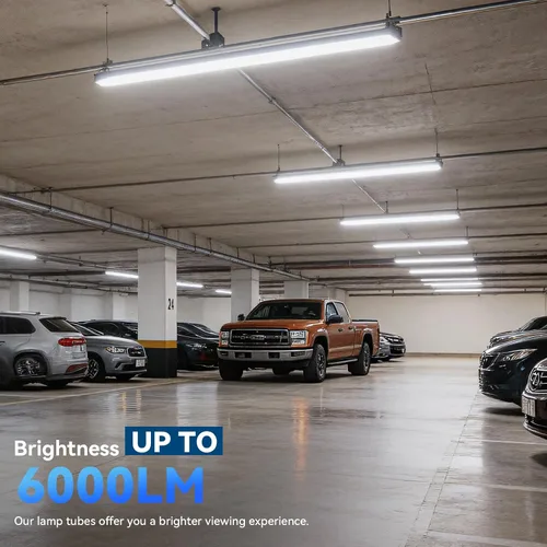 Miniatura 3 de JESLED Tubo de luz LED T8/T10/T12 de 8 pies, base FA8 de un solo pasador, 50W 6000LM 5000K luz blanca diurna, bombilla fluorescente LED