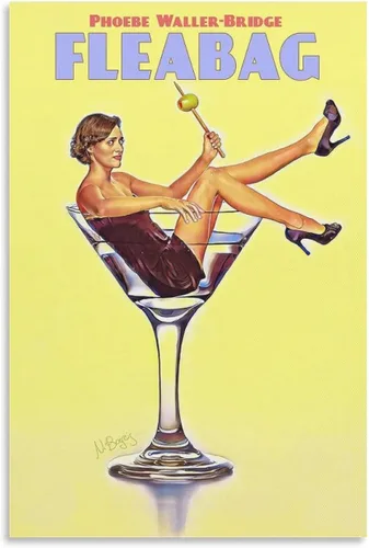SIPMAN Fleabag (2016–19) Impresiones en Lienzo para Decoración del Hogar, Pósteres para Estética de Pared, Póster sin Marco, 12 x 18 Pulgadas (30 x