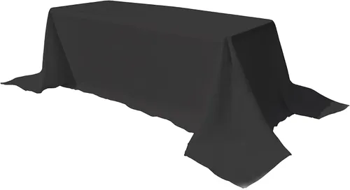 Miniatura 29 de GEFEII Servilletas de tela de poliéster sólido de 18 x 18 pulgadas para cocina, mantel rectangular cuadrado redondo para bodas, fiestas