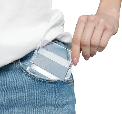 Miniatura 5 de Teléfono celular cuadrado de acrílico portátil, soporte para tableta de escritorio transparente universal, creativo, accesorio para viajes