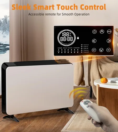 Miniatura 4 de Calentadores de espacio de convección para uso en interiores, habitación grande, calentador infrarrojo de 1500 W con control remoto, temporizador