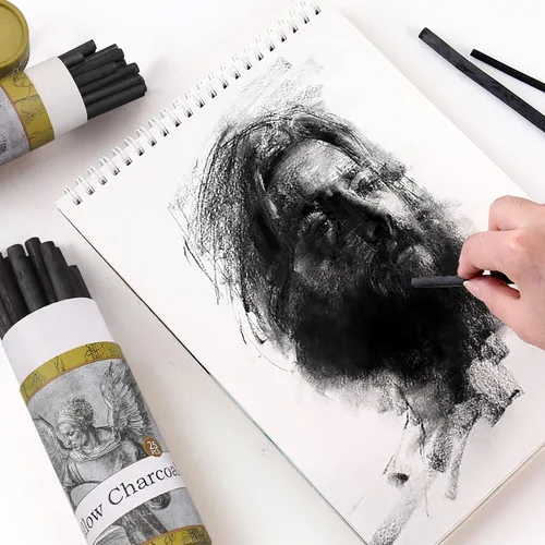 Miniatura 8 de Palitos de carbón de sauce, carbón de sauce natural para artistas, principiantes o niños de todos los niveles de habilidad, ideales para dibujar