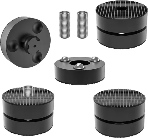 Miniatura 11 de Audiocrast 4X puntas de alta fidelidad para altavoces de 30x33 mm, almohadillas de aislamiento para patas de aluminio, amortiguador de choque