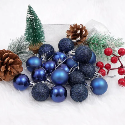 Miniatura 3 de GOODLYGHTS 30 Adornos de Bola de Navidad, 1.18" Decoraciones de Árbol de Navidad Irrompibles, Bola Colgante Perfecta para Decoración de Fiestas