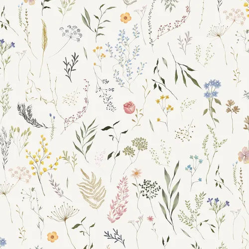 Miniatura 11 de Dimoon Papel tapiz floral de 78.7 x 16.1 pulgadas, papel de contacto beige grueso, papel tapiz grueso de flores delicadas, impermeables, hojas