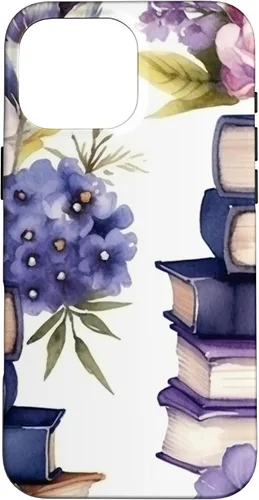 Miniatura 19 de Funda para iPhone 12 Pro Max Book Lover Purple Flower