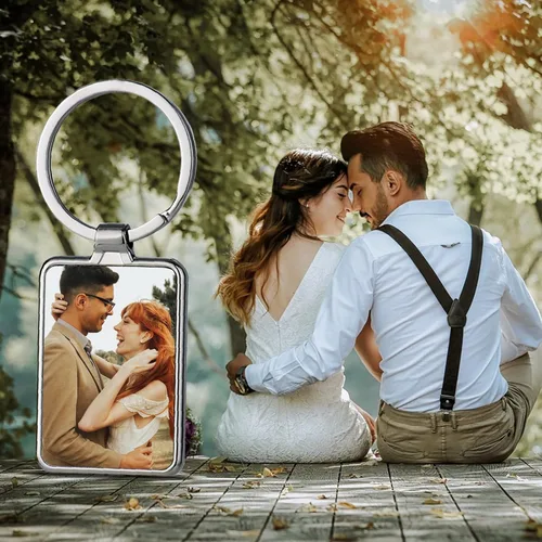 Miniatura 5 de Llavero personalizado con imagen, llaveros personalizados con texto y fotos, regalos para familiares y novios
