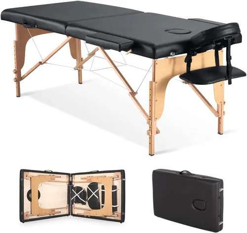 Miniatura 7 de Mesa de masaje portátil, cama de spa de 84 pulgadas de altura ajustable, mesa de masaje plegable portátil profesional, mesa de spa, mesa de spa