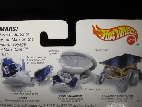 Miniatura 3 de Hot Wheels Paquete de acción JPL Sojourner Mars Rover