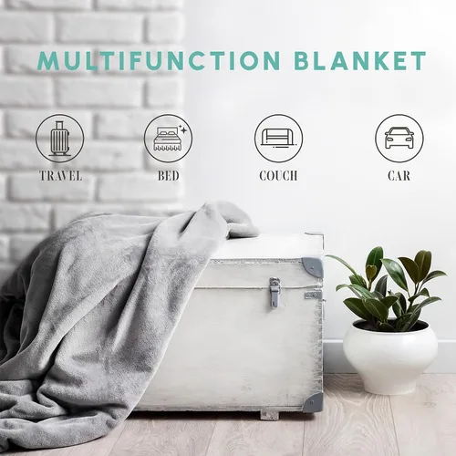 Miniatura 8 de Elegant Comfort Manta ligera que brilla en la oscuridad, ultra suave, mullida y acogedora, manta luminosa decorativa para todas las estaciones
