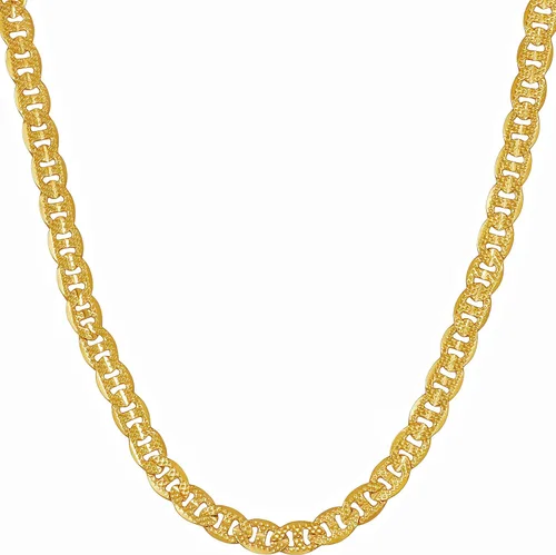 LIFETIME JEWELRY - Collar de cadena de 0.118in, chapado en oro de 24 quilates