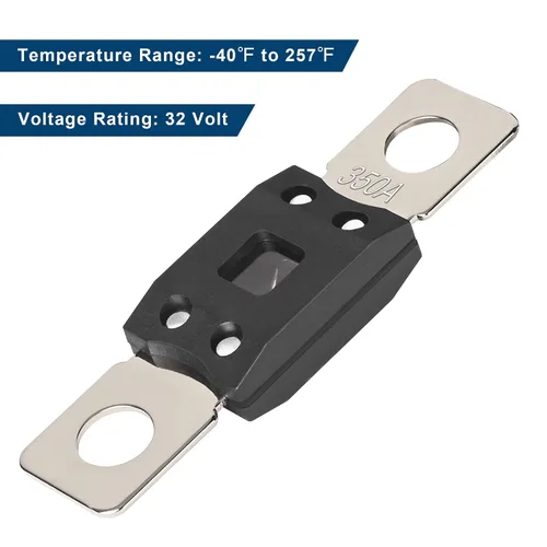 Miniatura 2 de PlusRoc MEGA Fusible 350Amp/32V (paquete de 4), fusible de alta corriente atornillado 350A AMG para automoción, equipos industriales, sistemas