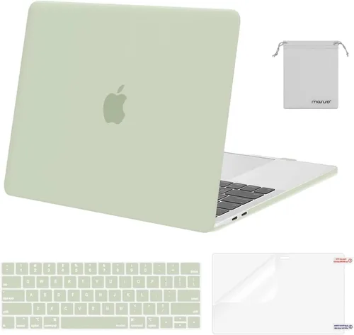 Miniatura 43 de MOSISO - Carcasa rígida de plástico, cubierta de teclado, protector de pantalla y bolsa de almacenamiento para MacBook Pro 13 pulgadas/33 cm Azul