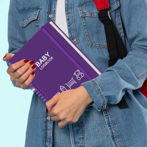 Miniatura 8 de Libro diario de registro para bebés, seguimiento A5 para recién nacidos, 150 páginas fáciles de llenar para rastrear y monitorear el horario de tu