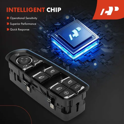 Miniatura 6 de A-Premium Master - Interruptor de elevalunas eléctrico compatible con Porsche Cayenne 2011-2014, Macan 2015, Panamera 2010-2015 Hatchback, lado