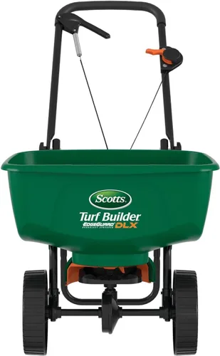 Miniatura 15 de Scotts Turf Builder EdgeGuard - Mini esparcidor de difusión para semillas, maleza y fertilizante, sal, derretimiento de hielo, esparcidor manual