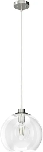 Miniatura 2 de Hunter - Xidane 1 luz Alturas Gold, lámpara colgante de tamaño mediano, regulable, estilo moderno de mediados de siglo, en forma de globo
