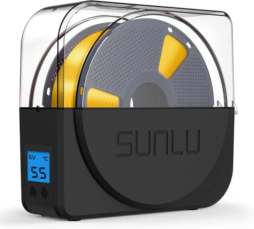 SUNLU Caja de secado de filamentos para filamento de impresora 3D, S1 Plus Deshidratador de filamento con diseño de ventilador, la caja de
