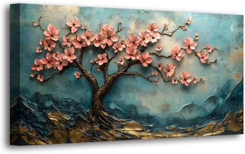 Miniatura 30 de Cuadros en Lienzo de Puesta de Sol en la Playa Arte de Pared para Sala de Estar Dormitorio Decoración de Pared, Impresiones de Arte de Pared