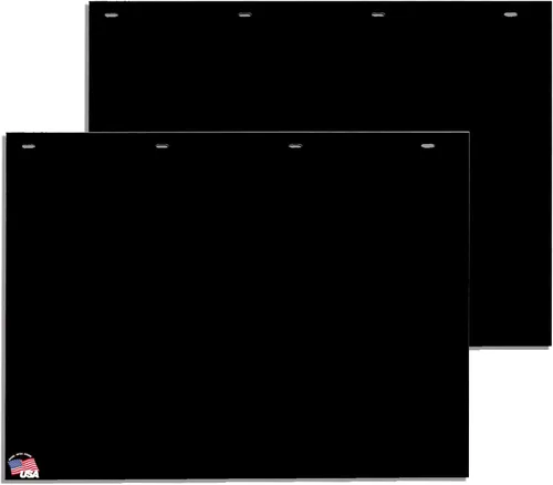 Miniatura 8 de Buyers Products, 2 paquetes, guardafangos de polímero negro de 24 x 24 pulgadas, RC24PPB