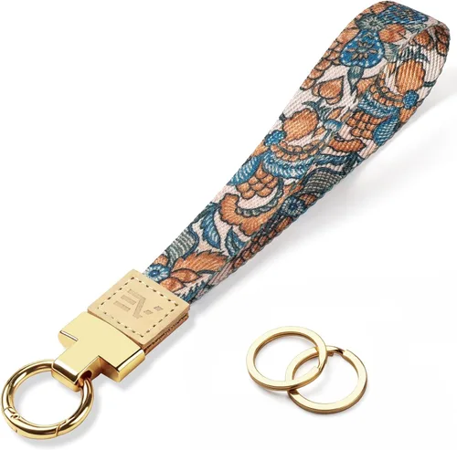 Miniatura 47 de EcoVision - Llaveros lindos con correa para llaves, llavero de muñeca para mujer, correa de insignia con 2 argollas para llaves