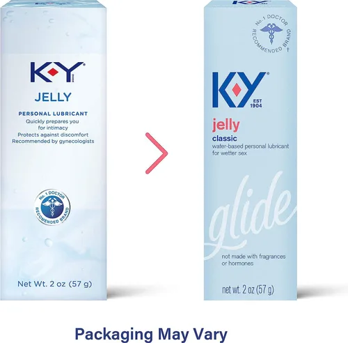 Miniatura 2 de El lubricante personal K-y Ky Jelly te prepara rápidamente para la intimidad, protege contra las molestias: peso neto de 2 onzas (paquete de 2)