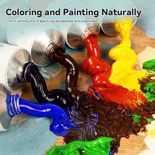 Miniatura 8 de Paul Rubens Pintura al Óleo, 18 Colores al Óleo Brillantes Suministros de Arte con Alta Saturación, Tubos de Gran Capacidad de 50ml, Tiempo