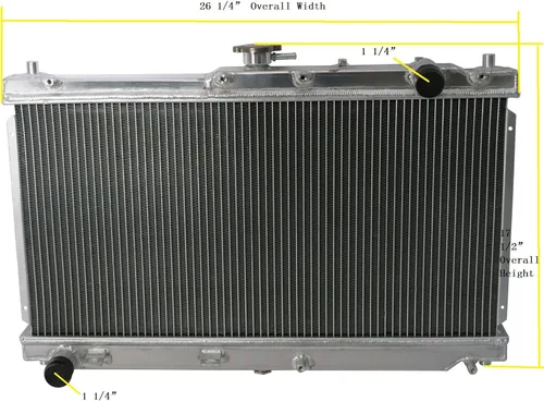 Miniatura 2 de Radiador de aluminio para Mazda Miata 1999 2000 2001 2002 2003 2004 2005 1.8L MT refrigeración del motor