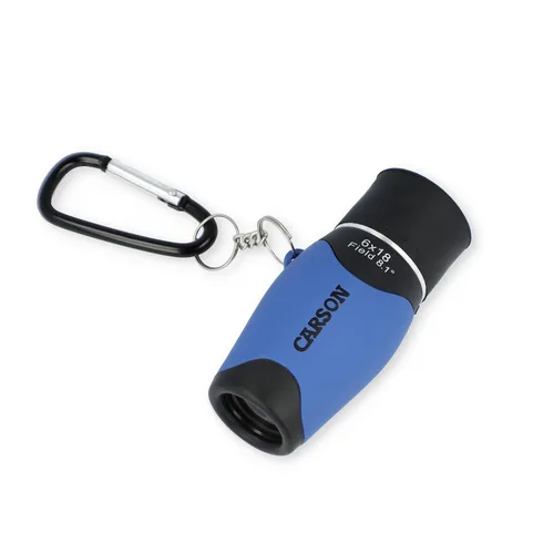 Miniatura 2 de Carson MiniMight 6 x 18 mm Monóculo de bolsillo con mosquetón, azul (MM-618CB)