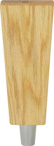 Mango de grifo cónico de roble rojo macizo de 6.5 pulgadas