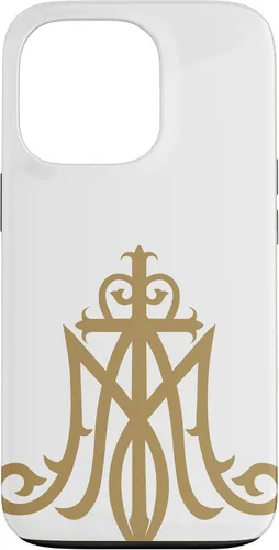 Miniatura 9 de Funda católica con monograma para iPhone 15 Virgin Mary Insignia Ave Maria
