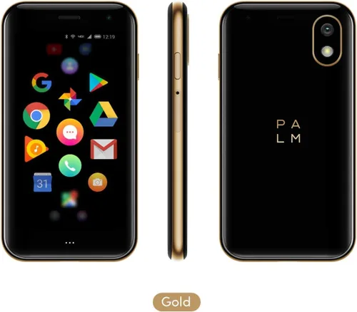 Palm Teléfono PVG100 (El pequeño teléfono desbloqueado de alta calidad) con memoria de 32 GB y cámara de 12 MP (dorado)