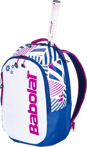 Miniatura 5 de Babolat Raqueta de tenis B'Fly Jr incluida con una mochila de tenis Mochila Blanco/Azul/Rosa