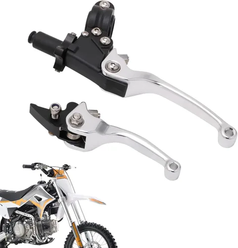Miniatura 8 de JFG RACING Palanca de freno de embrague para motocicleta, palancas plegables de 7/8'' 22mm, aleación de aluminio, universal para CRF50, KLX, SSR