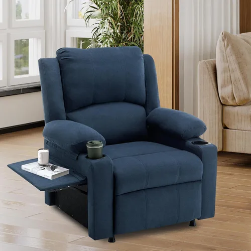 Silla reclinable eléctrica, sofá reclinable para adultos, asiento tapizado de punto de calefacción, asiento de teatro, sofá individual con bolsillos