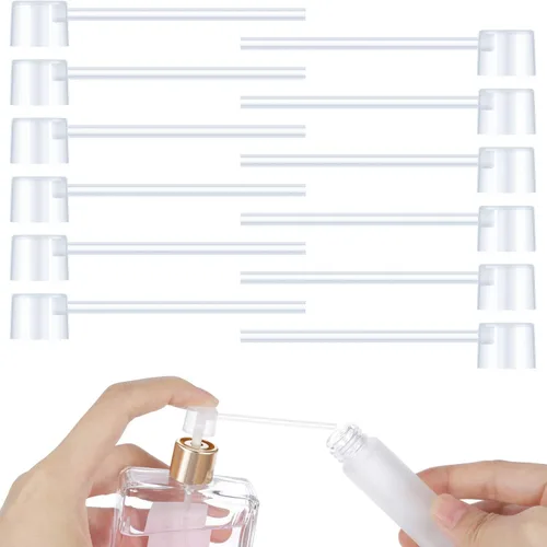 Honoson 12 paquetes de bomba dispensadora de perfume, bomba de recarga de perfume, dispensador cosmético, herramienta de transferencia para viaje,