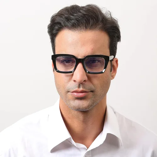 Miniatura 3 de DXYXYO Paquete de 3 lentes de lectura retro de gran tamaño para mujeres y hombres, a la moda, cuadrados, con bloqueo de luz azul, lector de Paquete