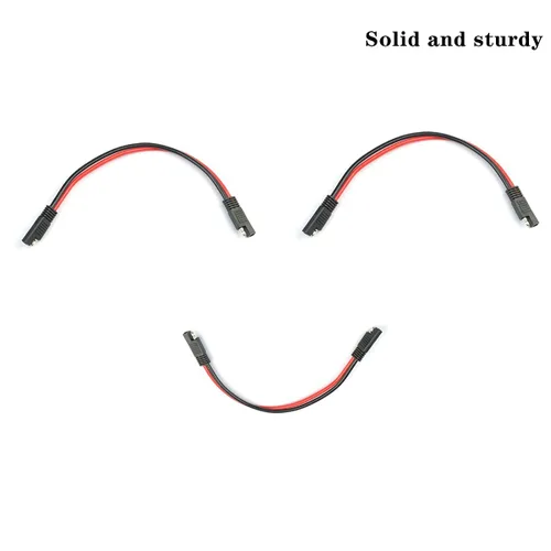 Miniatura 5 de Paquete de 5 arneses de cables de desconexión rápida polarizados de calibre 10 de 2 pines, conector SAE, cable de conexión tipo bala
