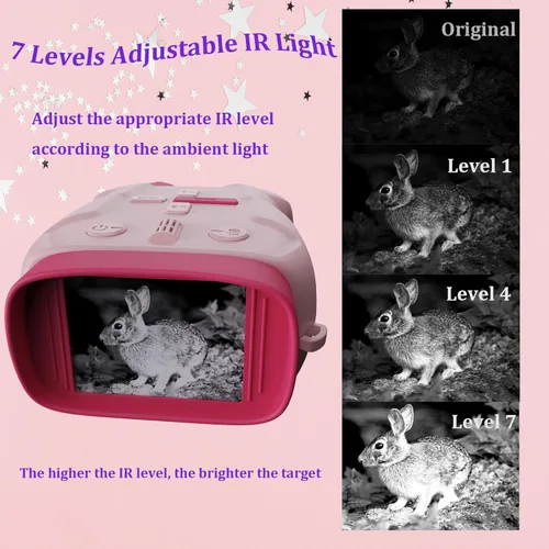 Miniatura 5 de Night Vision Goggles for Kids Boys and Girls, Christmas Birthday Gifts, Night Vision Binoculars Rosa