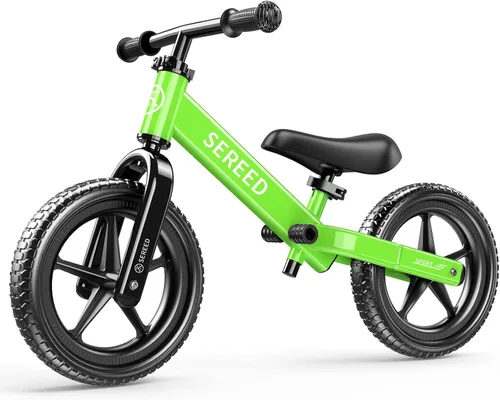 Miniatura 14 de SEREED Bicicleta de equilibrio para niños de 2 a 5 años, sin pedales, ajuste sin herramientas, regalo para niñas de 2 a 3 años, placa personalizable