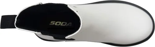 Miniatura 5 de Soda Pilot Botines Chelsea de tacón bajo para mujer, con doble elástico